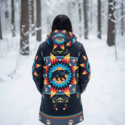 Midnight Bear 3/4-Length Coat