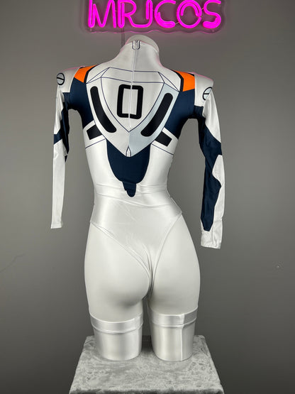 Anime Style Spandex Cosplay BodySuit Plugsuit Halloween Costume