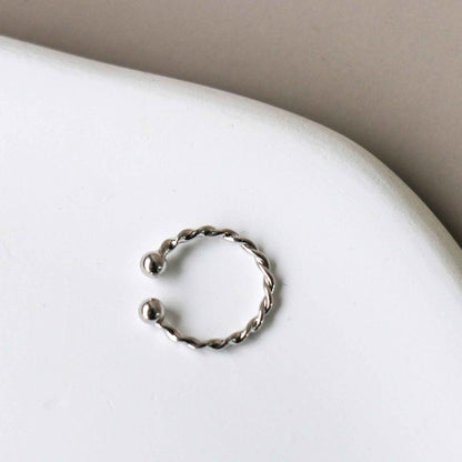 Ear Cuff Torsadé - Argent