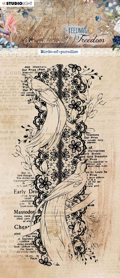 JMA Clear Stamp Birds-Of-Paradise Feelings Of Freedom 92x193x3mm 1 PC nr.421