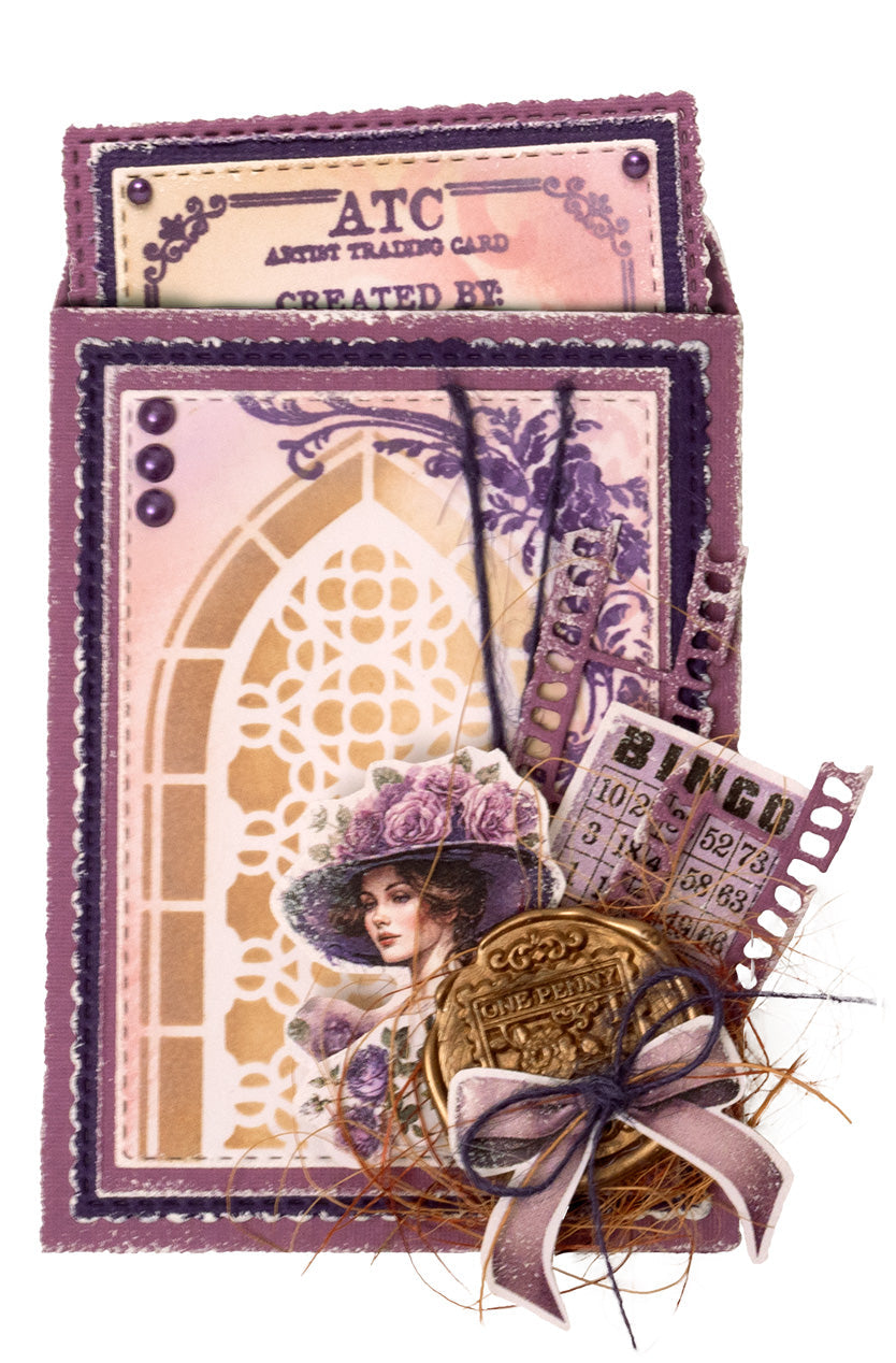 JMA Ribbon Organza & Hemp - Purples Victorian Dreams 4 PC