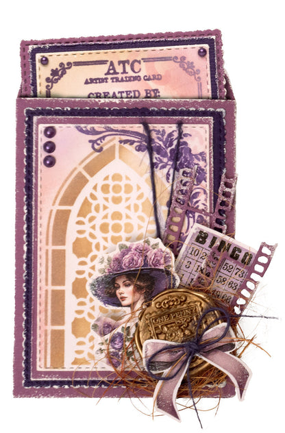 JMA Ribbon Organza & Hemp - Purples Victorian Dreams 4 PC