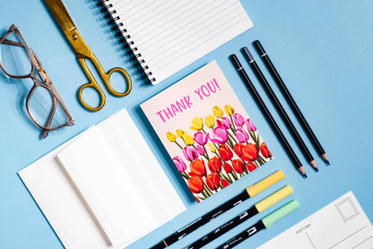 Thank You! (Tulips) - Greeting Card