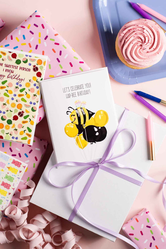 Let's Celebrate You! Hap-Bee Birthday! - Greeting Card