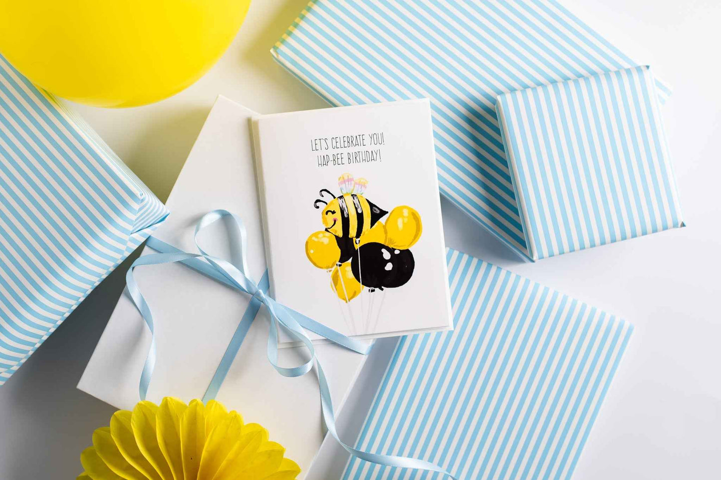 Let's Celebrate You! Hap-Bee Birthday! - Greeting Card