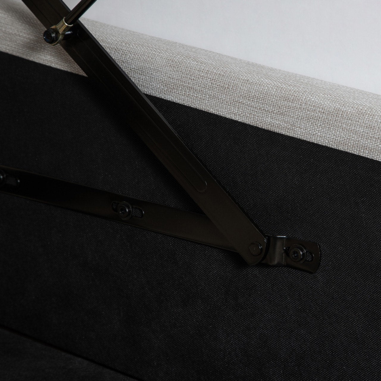 Seine Upholstered Storage Bed - Sand