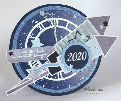 Craft Stencil Fireworks by Marleen