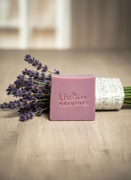 Lavendel-Olivenöl-Seifenstück | Bio-Feuchtigkeitspflege & natürlicher Reiniger