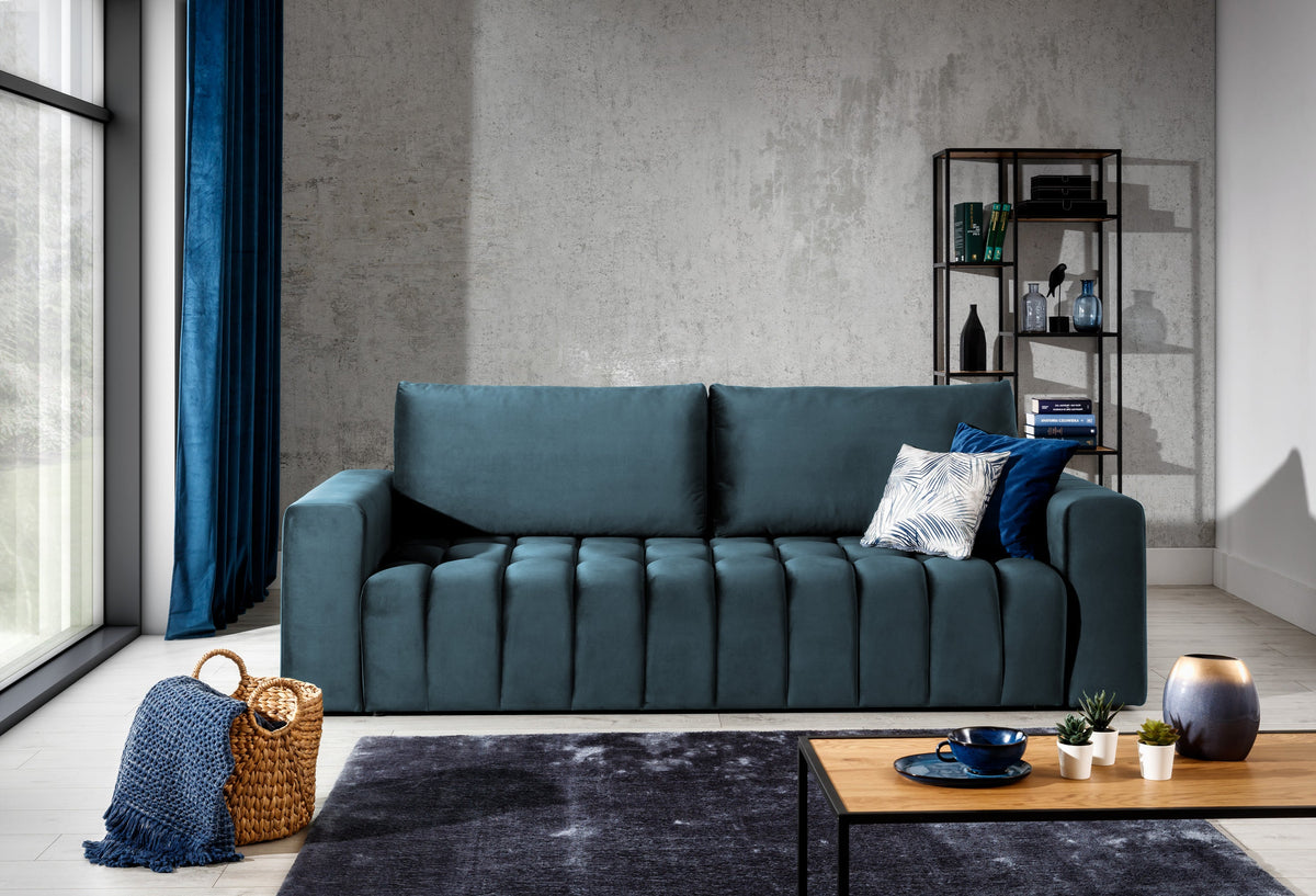 Lazaro Condo Style 3 Seater Storage Sleeper Sofa - Multiple Colors Available