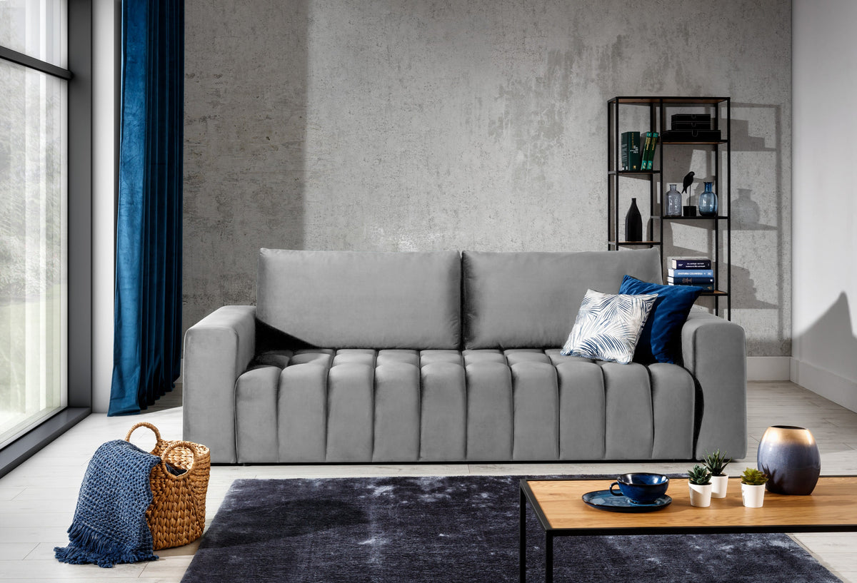 Lazaro Condo Style 3 Seater Storage Sleeper Sofa - Multiple Colors Available