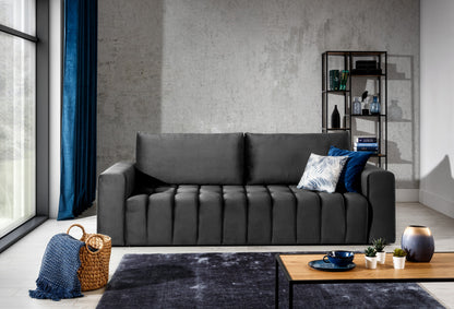 Lazaro Condo Style 3 Seater Storage Sleeper Sofa - Multiple Colors Available