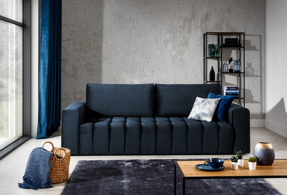 Lazaro Condo Style 3 Seater Storage Sleeper Sofa - Multiple Colors Available
