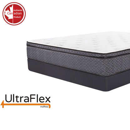 UltraFlex® REVIVE- Hybrid 12” atmungsaktive Pillowtop-Matratze, Wirbelsäulenstütze HD-Federkerne, luxuriöser Komfort hypoallergene Schaumumhüllung, druckentlastende Spulen, umweltfreundliche Matratze (Hergestellt in Kanada)