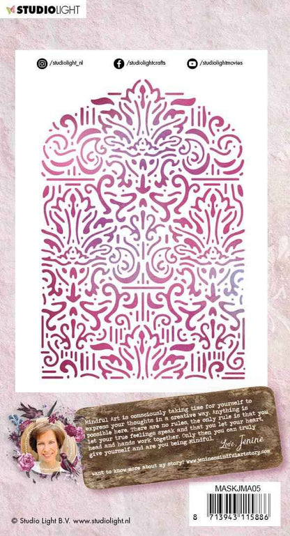 Mask Stencil (1) A6 Jenine's Mindful Art 3.0 nr.05