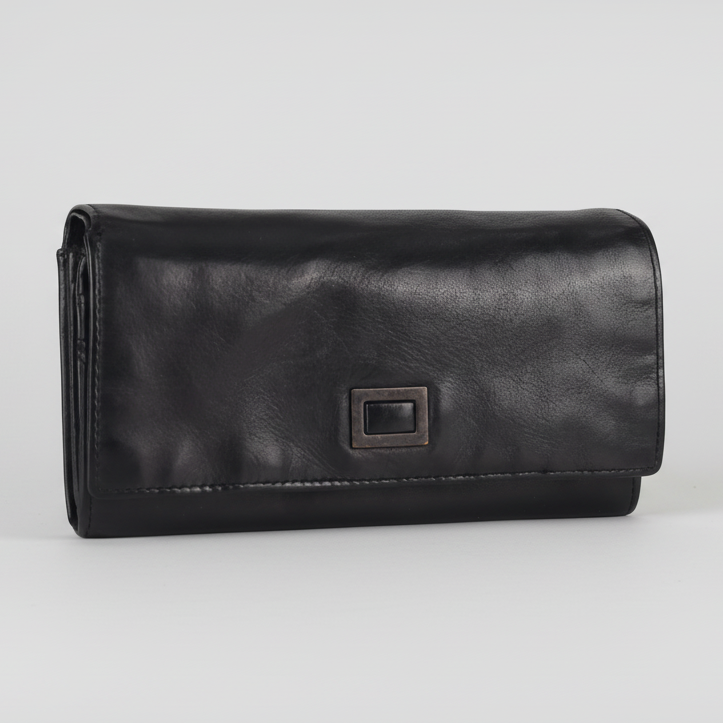 MET Women's Square Tab Leather Wallet