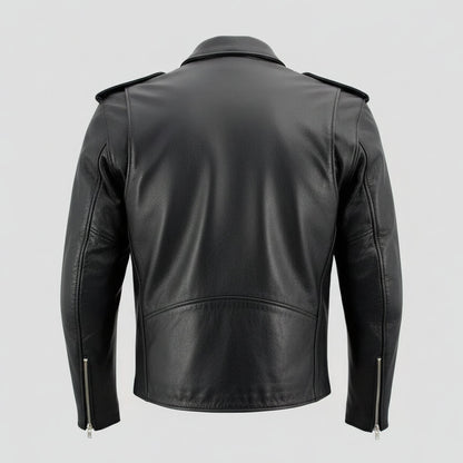 X Element Men's Leather Motorcycle Jacket