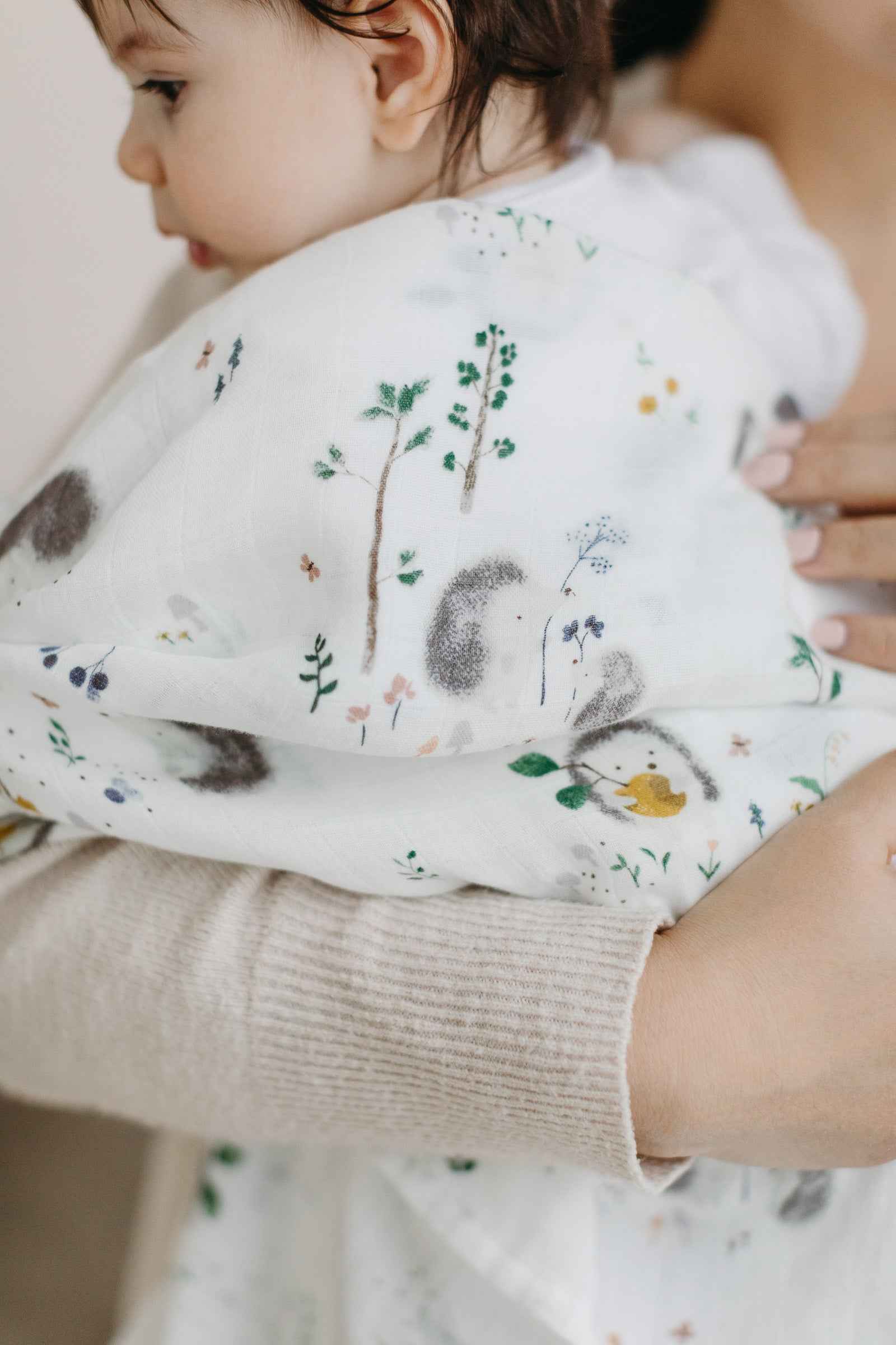Muslin Swaddle - Hedgehogs