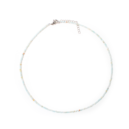 Amazonite Bead Necklace - 2-3mm