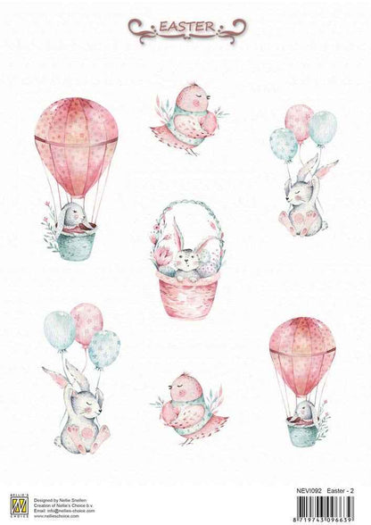 Nellie's Vintage Sheets A4 Easter 2 Sheets
