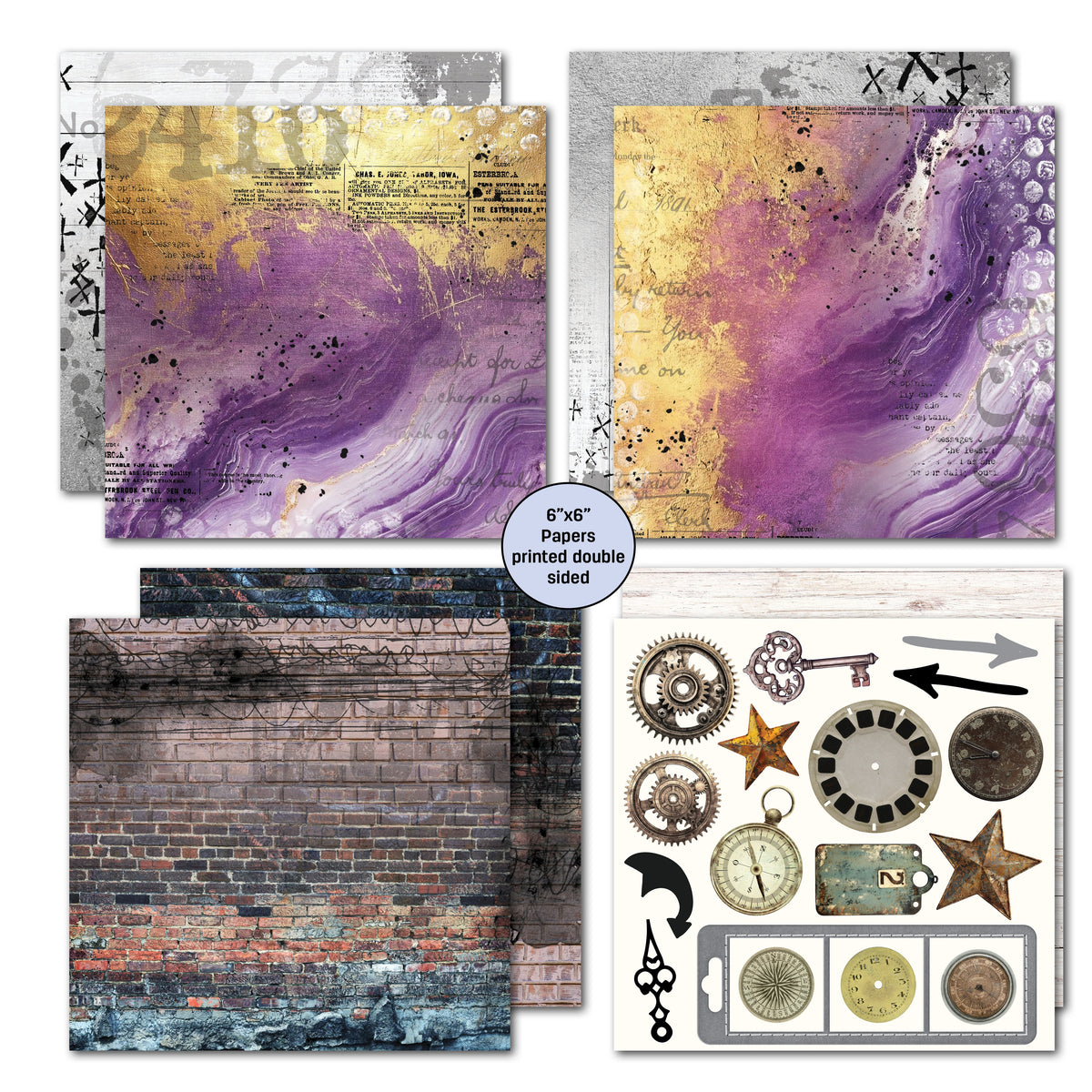 3Quarter Designs Oh Texture 6x6 Paper Pack