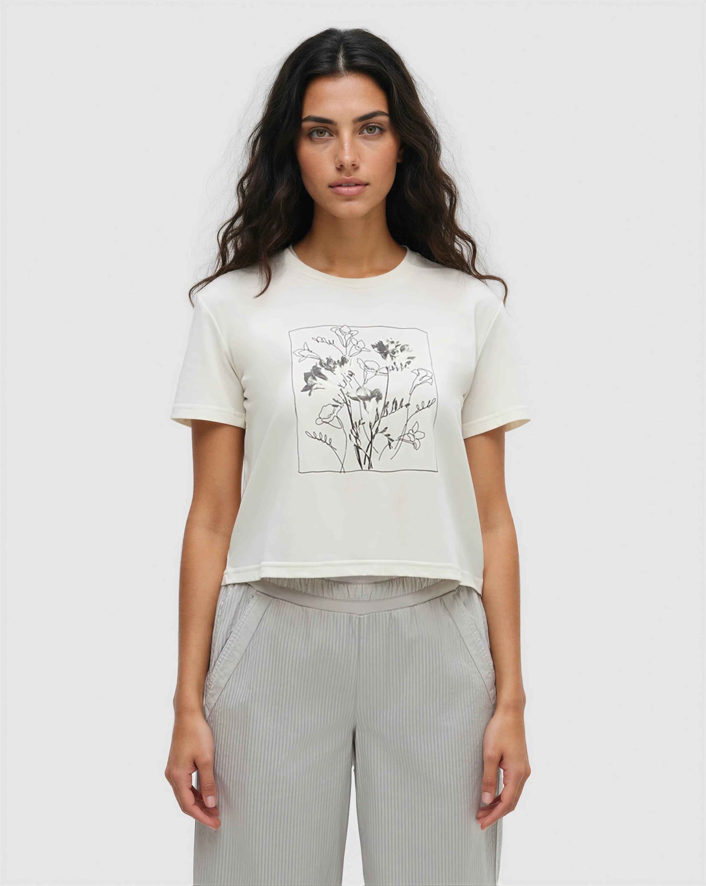 Floral Crop T-Shirt