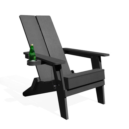 Adirondack Polymer Outdoor Folding Chair with Cupholder - AURABAGS SHOP