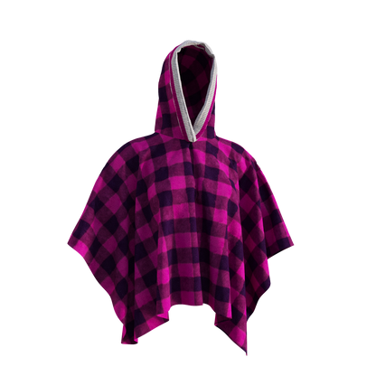 Pook Poncho - Adult Pink Polar Fleece w/ Snap Fastners