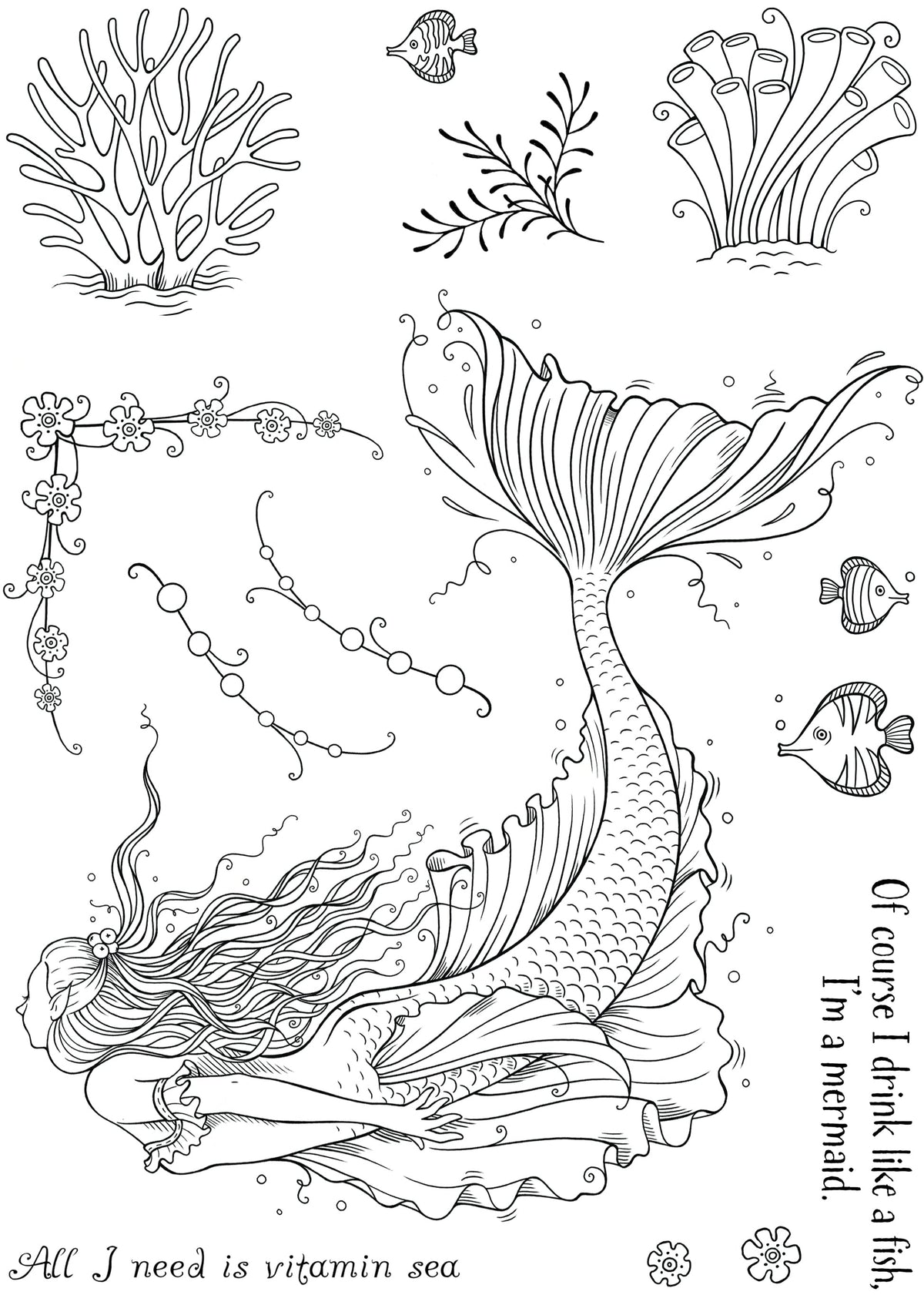 Pink Ink Designs Mira 6 in x 8 in Clear Stamp Set