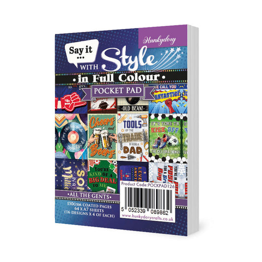 Say it with Style Pocket Pads - All the Gents