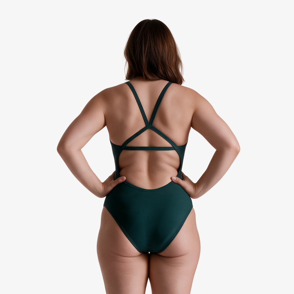 Palm Open Back Performance Training Swimsuit by Norca