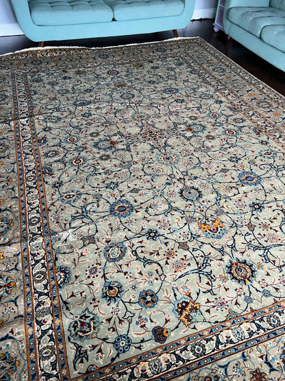 Persian Kashan Rug | 13’ 2” x 9’ 9”