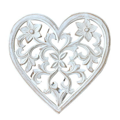Wooden Carved Heart