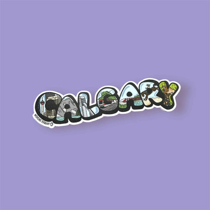 Calgary Icons Vinyl Magnet