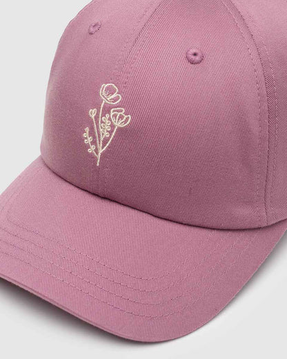 Flower Embroidery Peak Hat