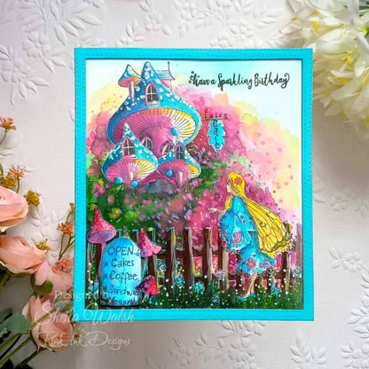 Pink Ink Designs Fairy Magic 6 in x 8 in Clear Stamp Set