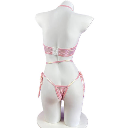 Anime Bunny Girl Style Neo Chrome Swimwear Sexy Bikini Cosplay Lingerie
