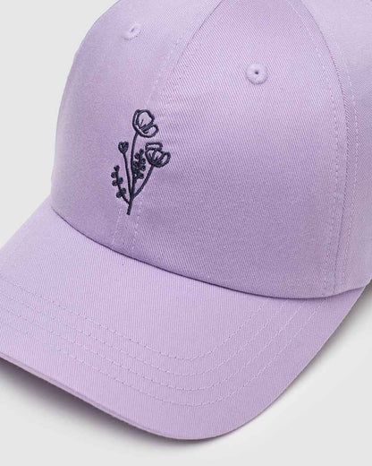 Flower Embroidery Peak Hat