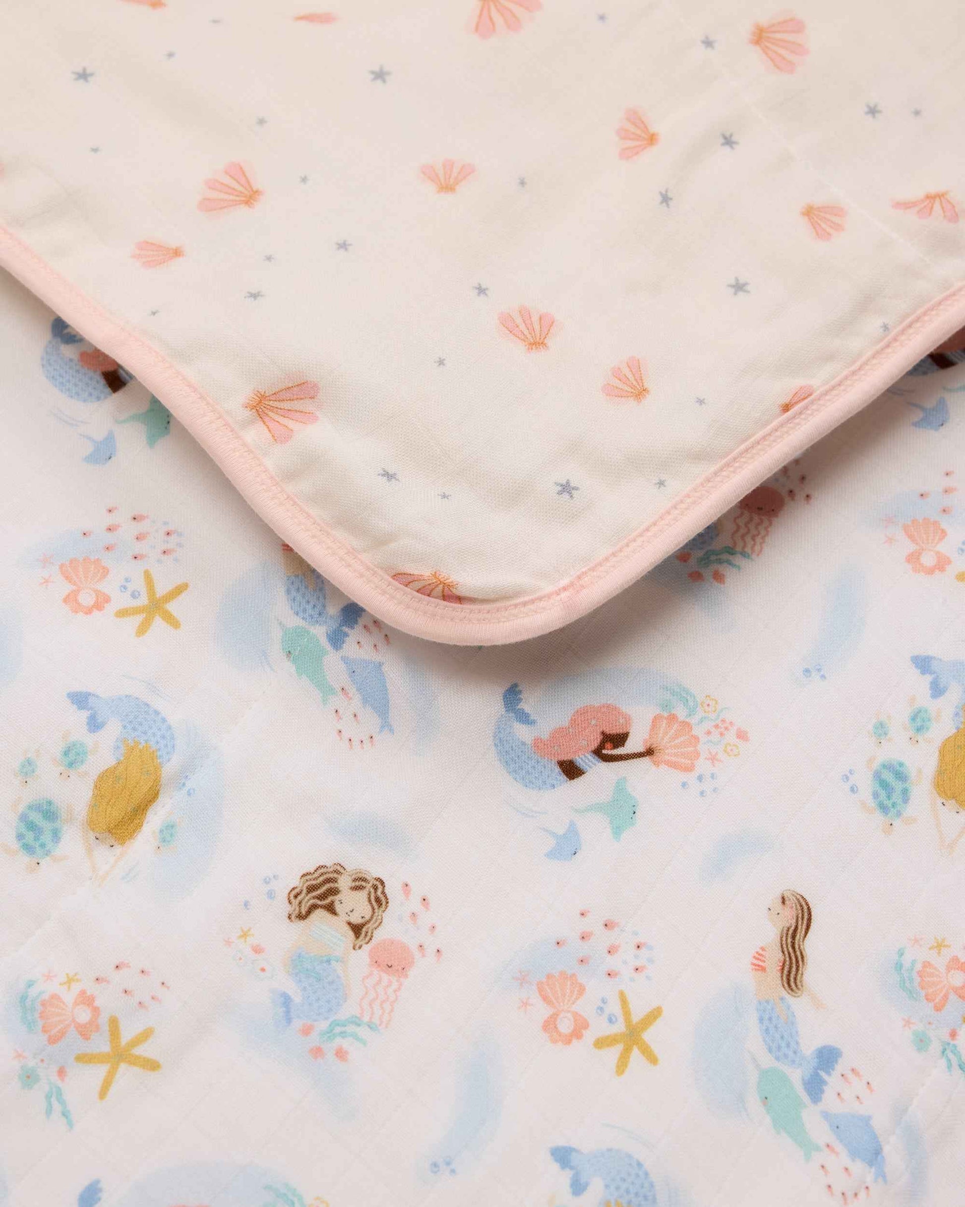 Muslin Quilt - Mermaids