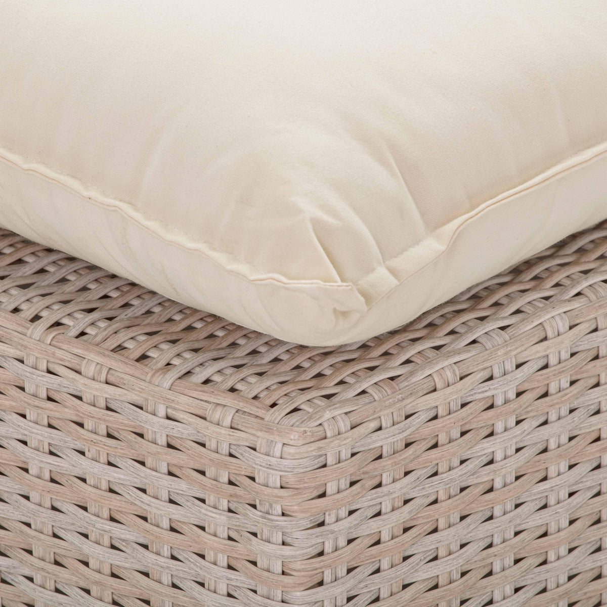 Sunbay 4 Piece Outdoor Natural Wicker Modular Sectional - Beige