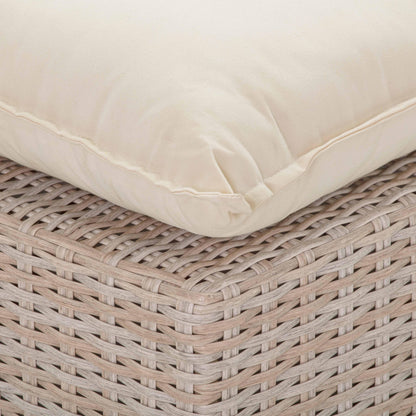 Sunbay 4 Piece Outdoor Natural Wicker Modular Sectional - Beige