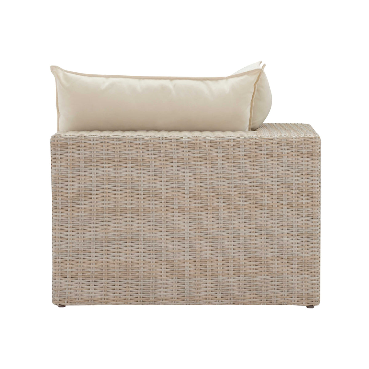 Sunbay 3 Seater Outdoor Natural Wicker Modular Sofa - Beige