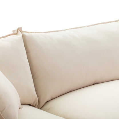 Sunbay 2 Seater Outdoor Natural Wicker Modular Sofa - Beige