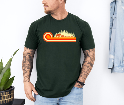 Manitoba Retro 70s Unisex T-shirt | Manitoba Clothing | Prairie Clothing