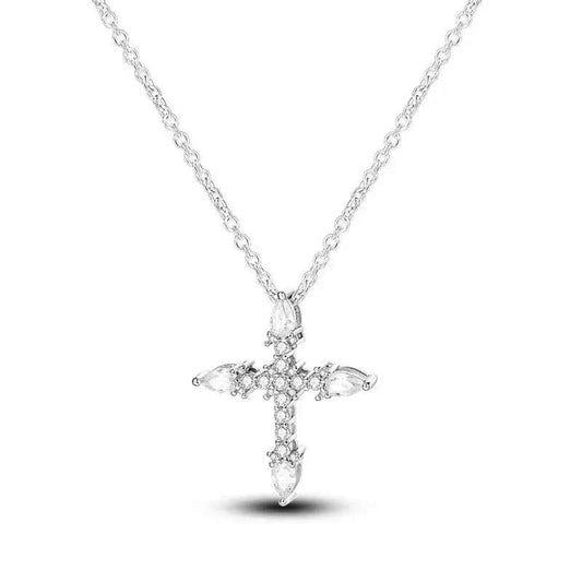 Cruciform Sterling Silver Pendant Necklace