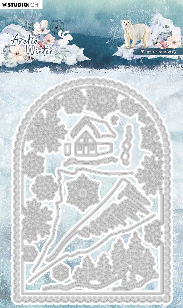 SL Cutting Dies Winter Scenery Artic Winter 100x143x1mm 14 PC nr.763