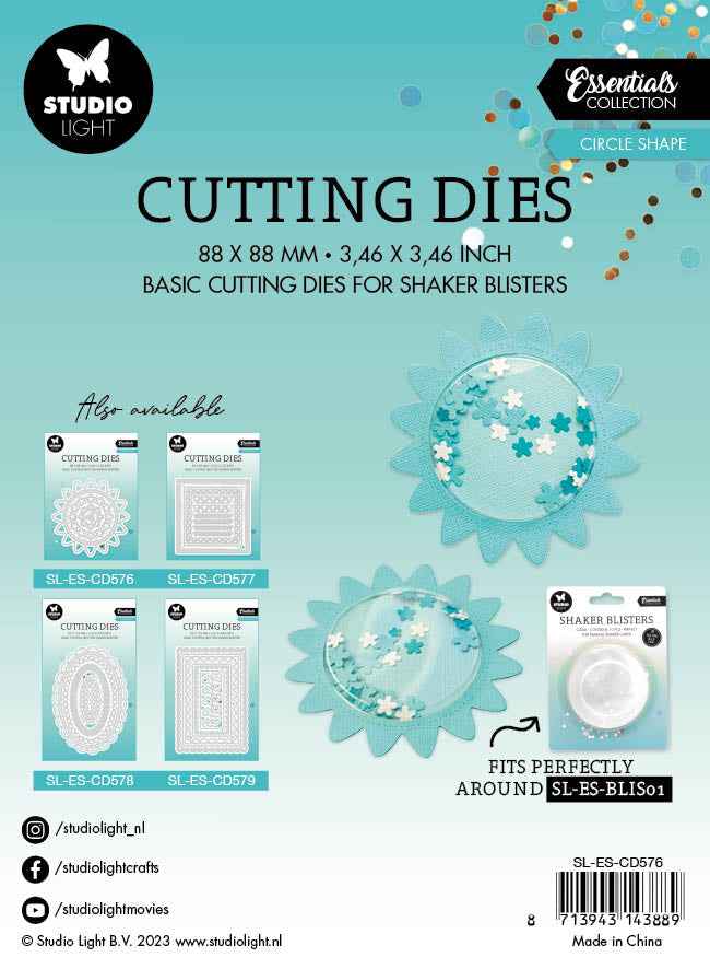 SL Cutting Die Circle Shape Essentials 88x88x1mm 5 PC nr.576