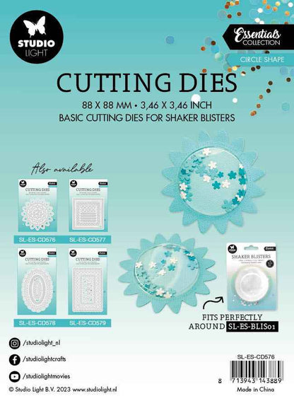 SL Cutting Die Circle Shape Essentials 88x88x1mm 5 PC nr.576