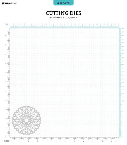 SL Cutting Dies Floral Circle Essentials 80x80x1mm 6 PC nr.717