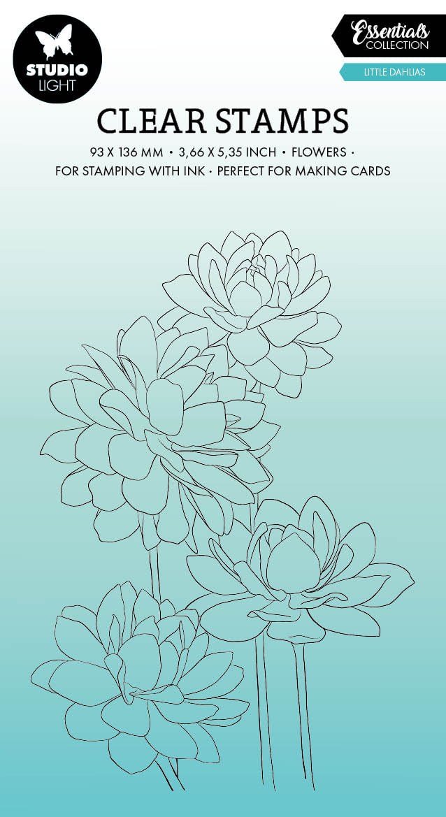 SL Clear Stamp Little Dahlias Essentials 93x136x3mm 1 PC nr.542