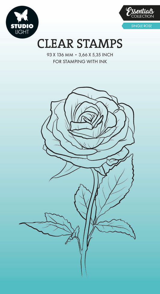 SL Clear Stamp Single Rose Essentials 1 PC